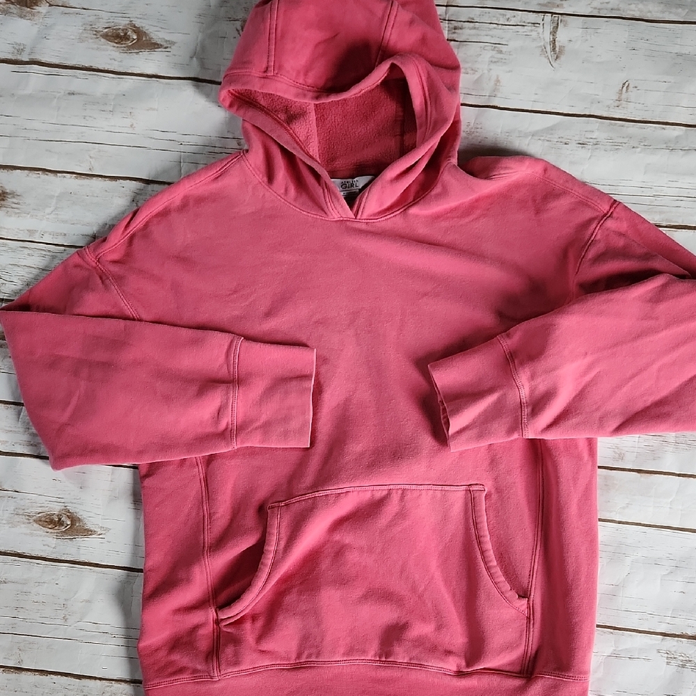 Athleta Girl's Vibrant Pink Hoodie Sweater